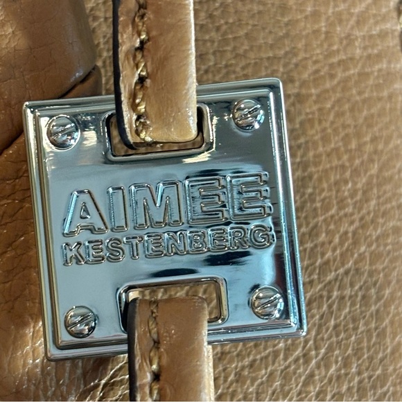 AIMEE KESTENBERG Leather Shoulder Handbag Purse Satchel Multiple Pockets Bag - Picture 2 of 16